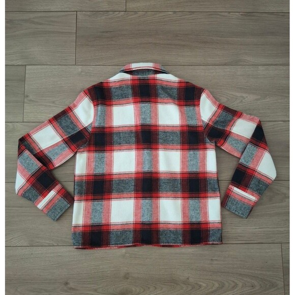 BB Dakota By Steve Madden Women's Button Down Boxy Shacket Women's XS Red - Picture 7 of 8